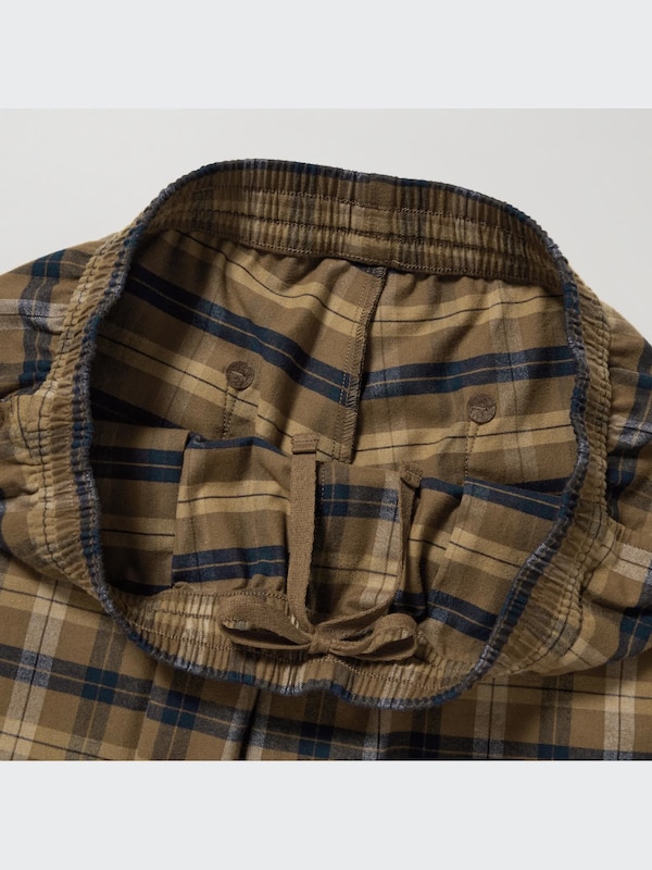 Flannel Easy Patterned Ankle Length Trousers