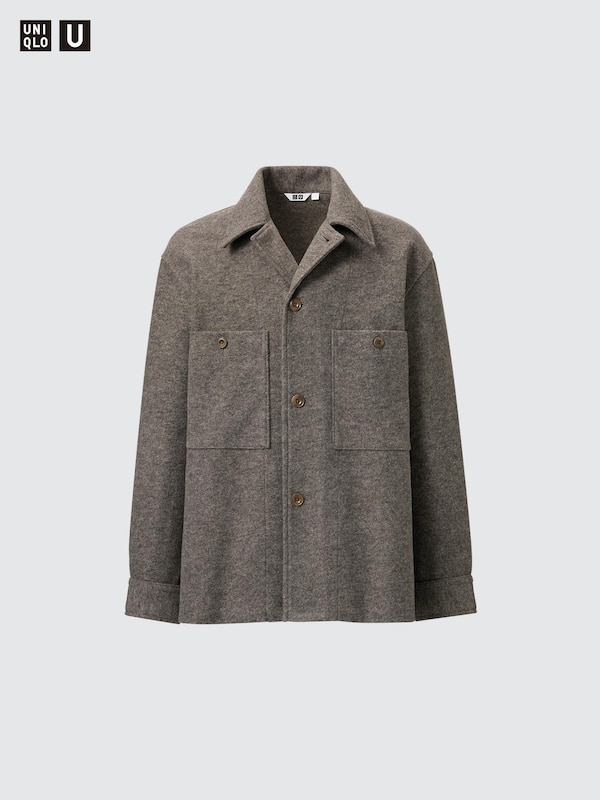 UNIQLO U FLEECE JERSEY OVER SHIRT