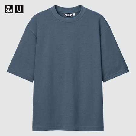 Uniqlo U Oversized AIRism Baumwolle Halbarm T-Shirt
