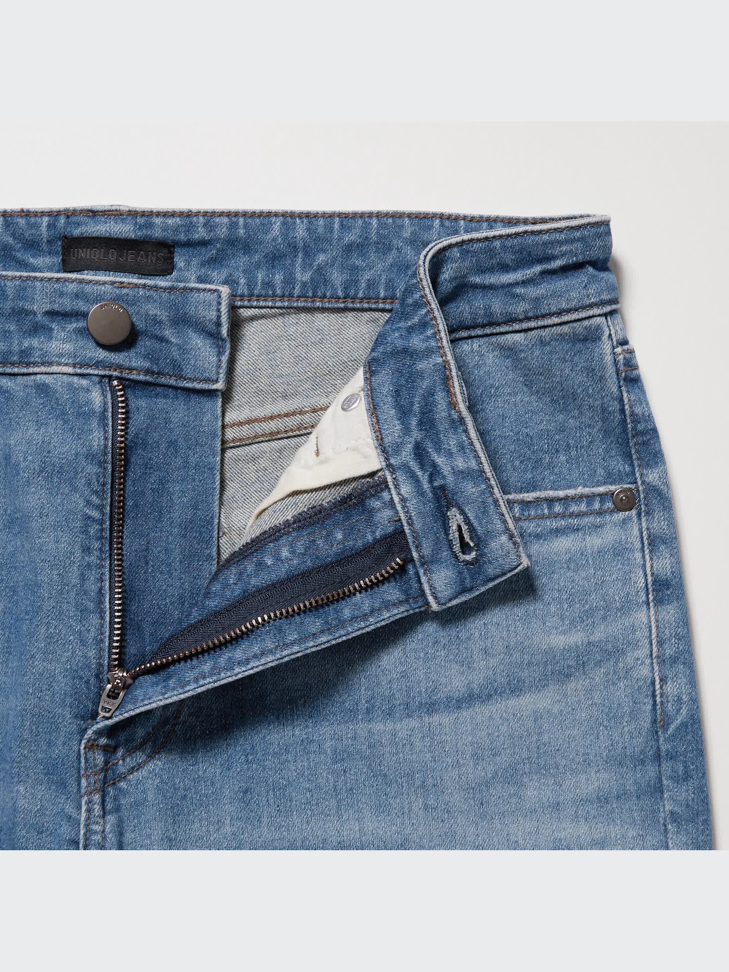 【ポム】stretch highwaist denim Ultra Stretch Skinny-Fit Distressed Jeans | UNIQLO US