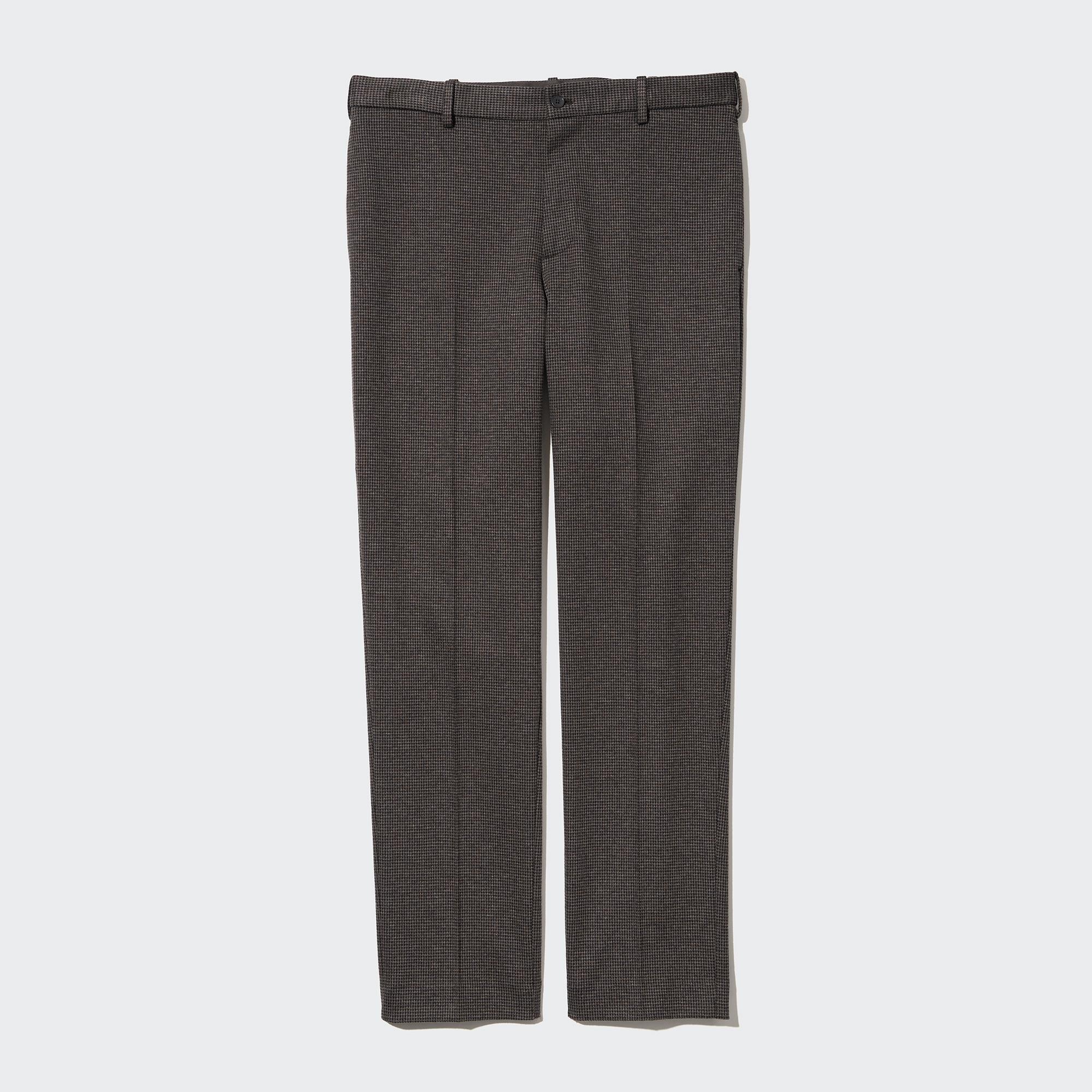 Smart Houndstooth Ankle Length Trousers (Long) | UNIQLO EU