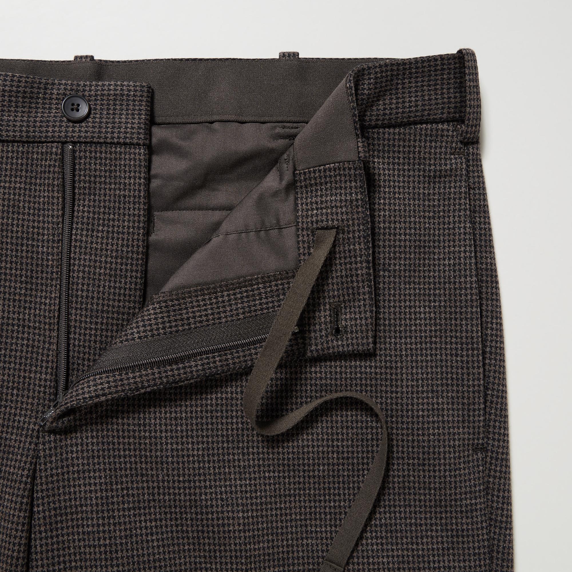 Smart Houndstooth Ankle Length Trousers (Long) | UNIQLO GB