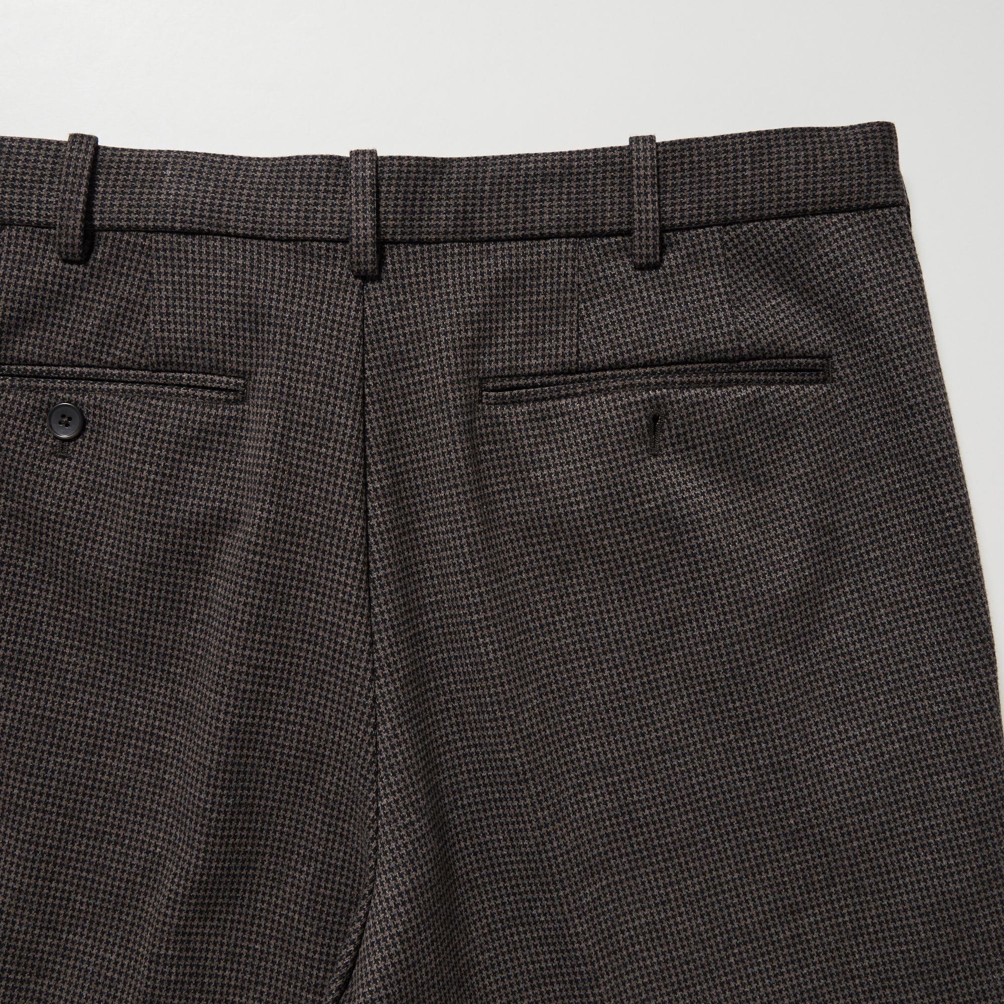 Smart Houndstooth Ankle Length Trousers (Long) | UNIQLO GB