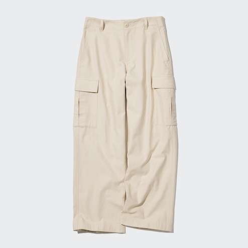 Cargo Pocket Straight Fit Pant (Beige/Black)
