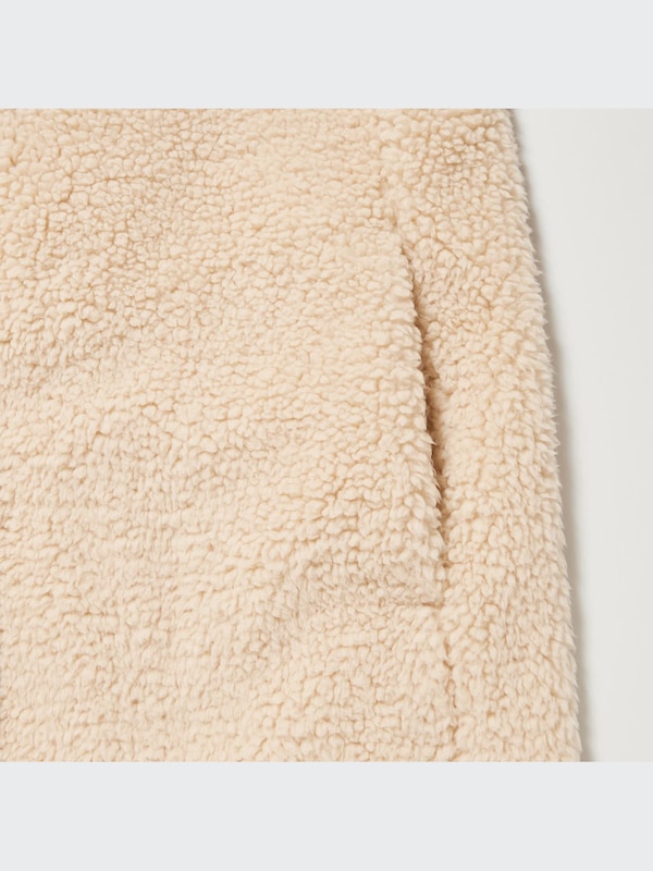 Pile-Lined Fleece Tailored Coat