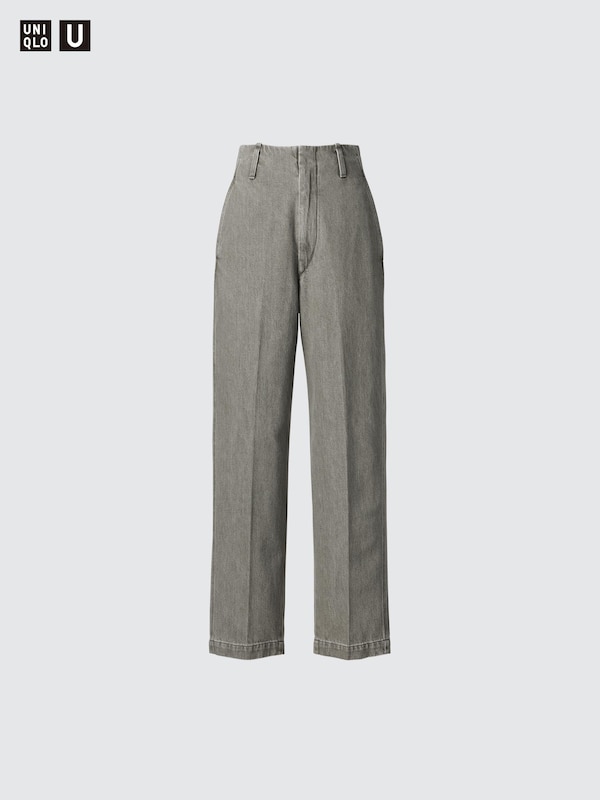 DENIM STRAIGHT PANTS