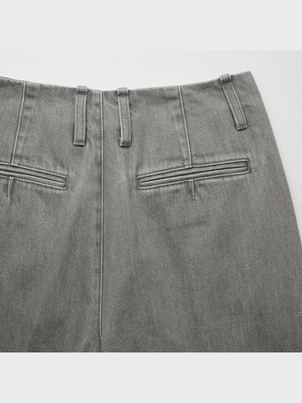Denim Straight Pants