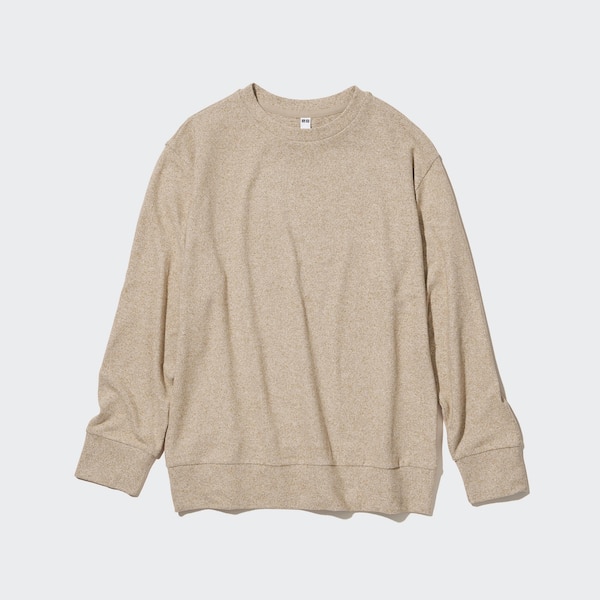 Soft Knitted Fleece Crew Neck Long Sleeve T Shirt UNIQLO US soft-knitted-fleece-crew-neck-long-sleeve-t-shirt-uniqlo-us