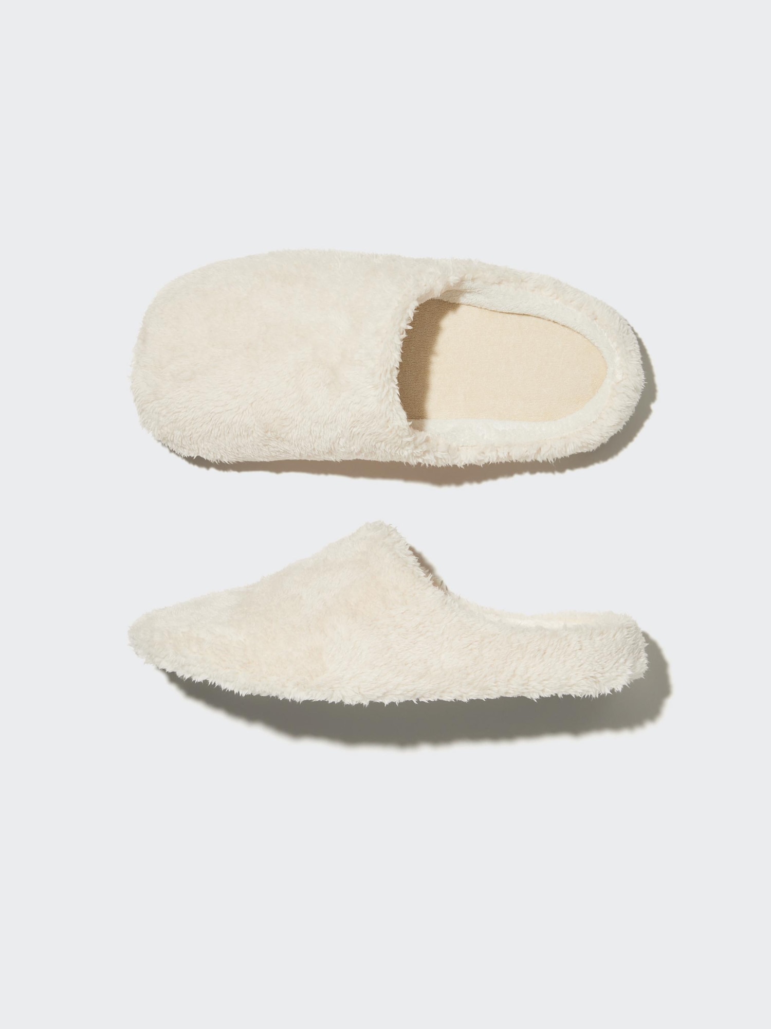 Unisex Washable Fleece Slippers Rubber Sole UNIQLO GR