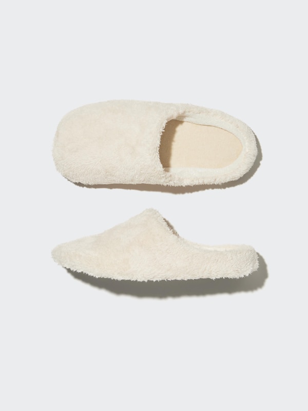 Slippers (Fluffy Fleece, Washable, Rubber Sole)