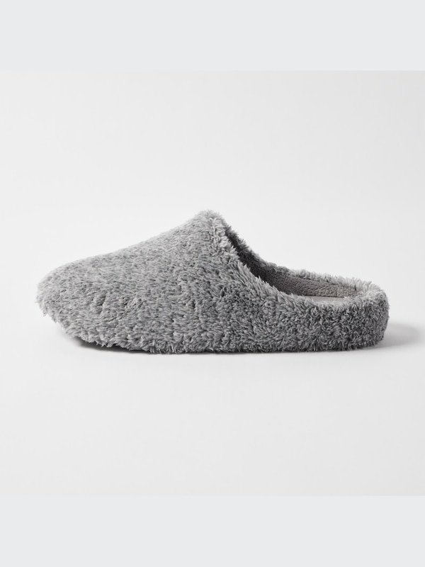 Slippers (Fluffy Fleece, Washable, Rubber Sole)