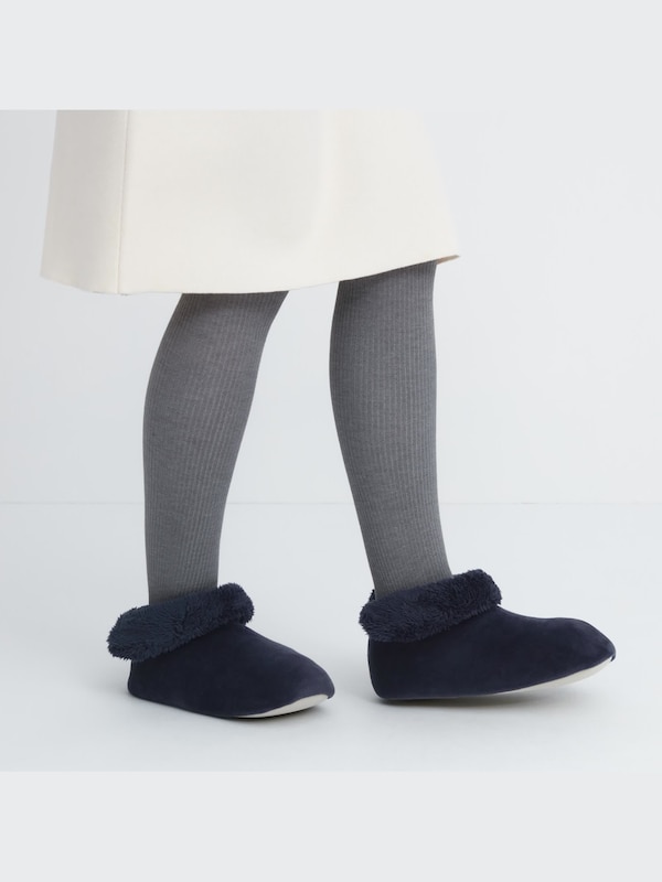 W's fleece room shoes (velour boots)