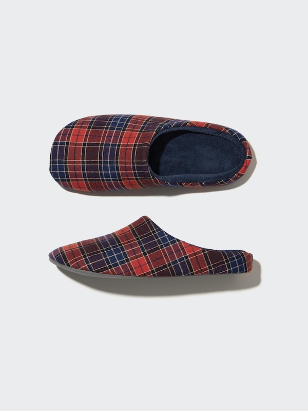 Flannel Slippers (Rubber Sole)