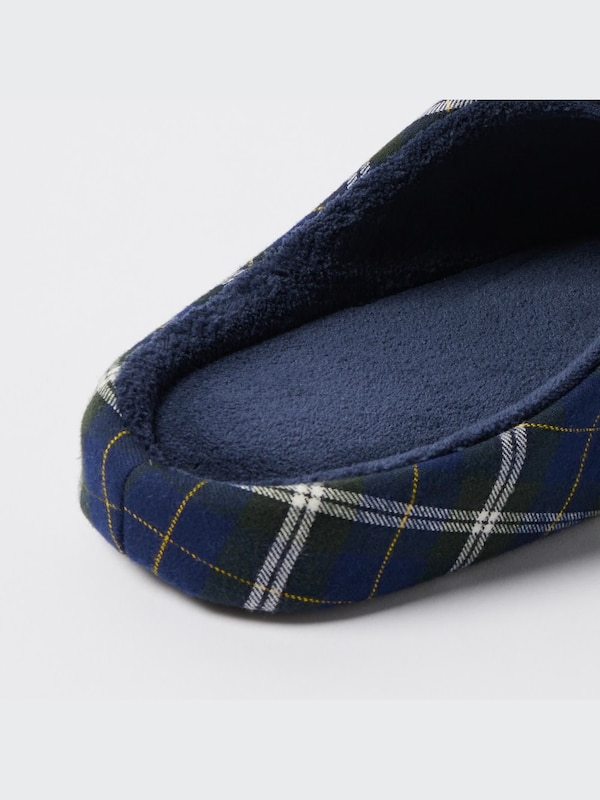 Flannel Slippers (Rubber Sole)