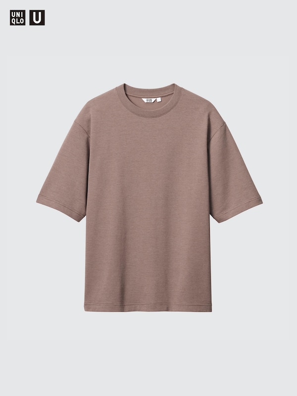 AIRism Cotton Oversized T-Shirt | Half-Sleeve | Striped