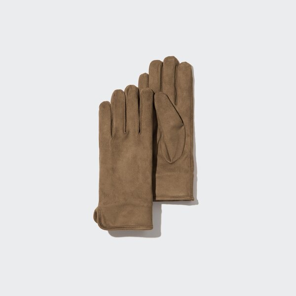 HEATTECH Lined Faux Suede Gloves