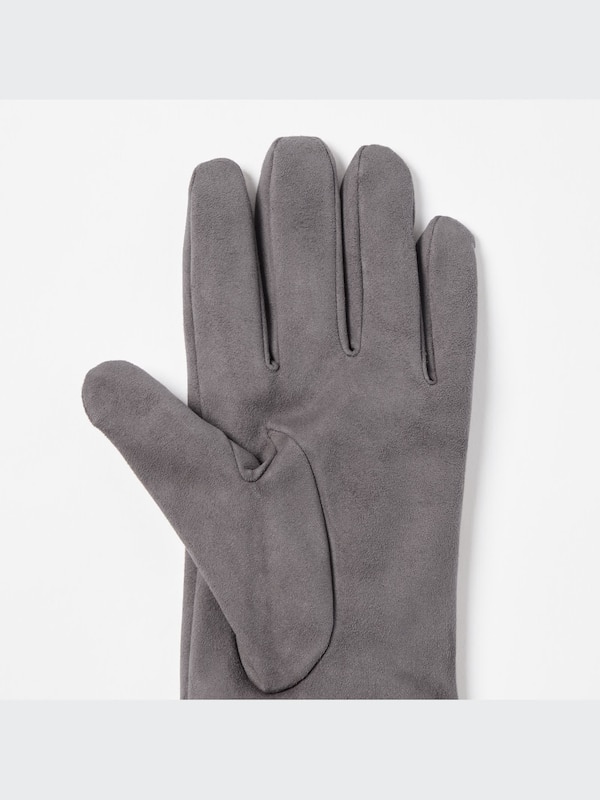 HEATTECH Lined Faux Suede Gloves
