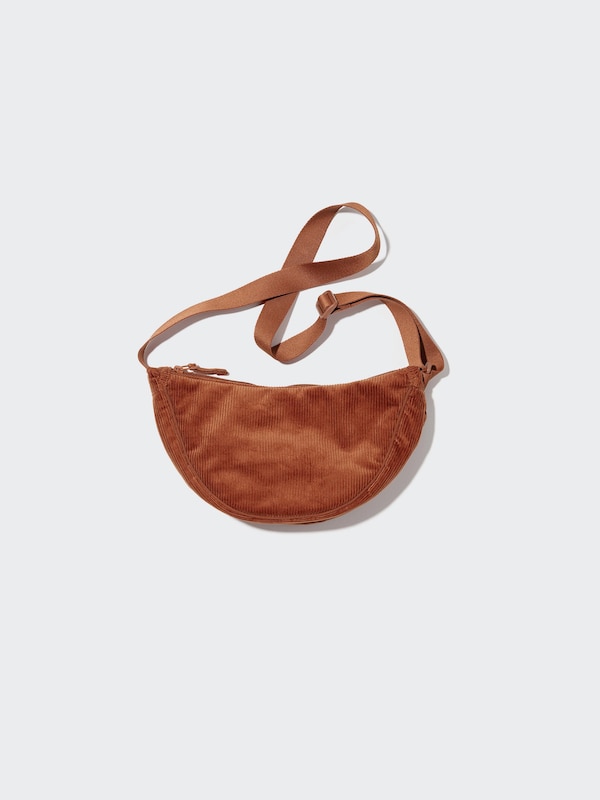 SAC DEMI-LUNE À BANDOULIÈRE (VELOURS CÔTELÉ)