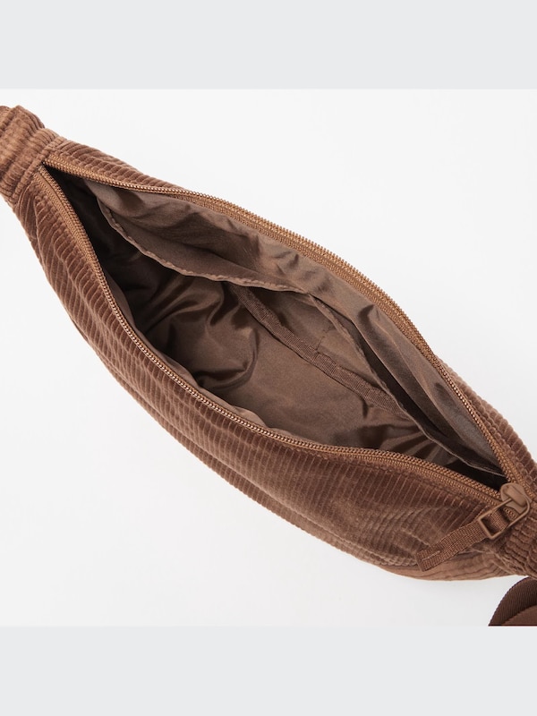 Corduroy Round Mini Shoulder Bag