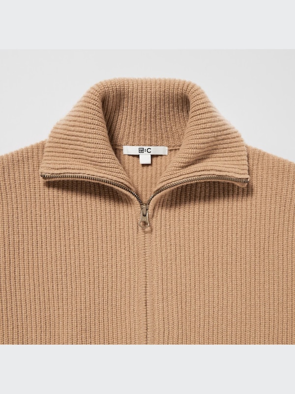 PREMIUM LAMBSWOOL LONG SLEEVE HALF-ZIP SWEATER