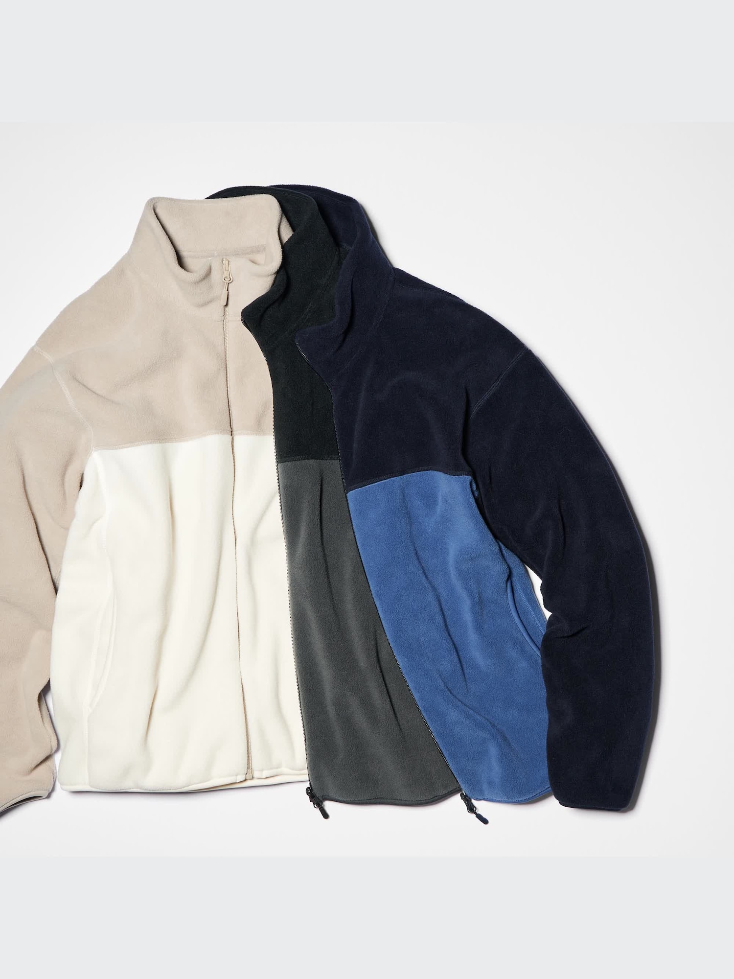 Fleece Full-Zip Jacket | Color Block | UNIQLO US Fleece Full-Zip Jacket | Color Block | UNIQLO US