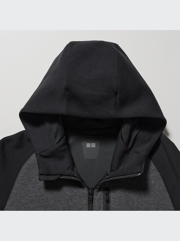 DRY Stretch Sweat Full-Zip Hoodie (Color Block)