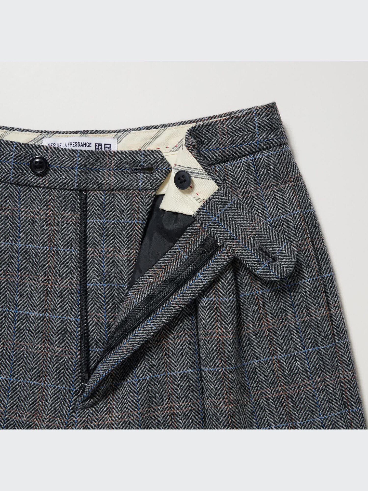 Women's Pleated Wide Pants | Tweed | UNIQLO US