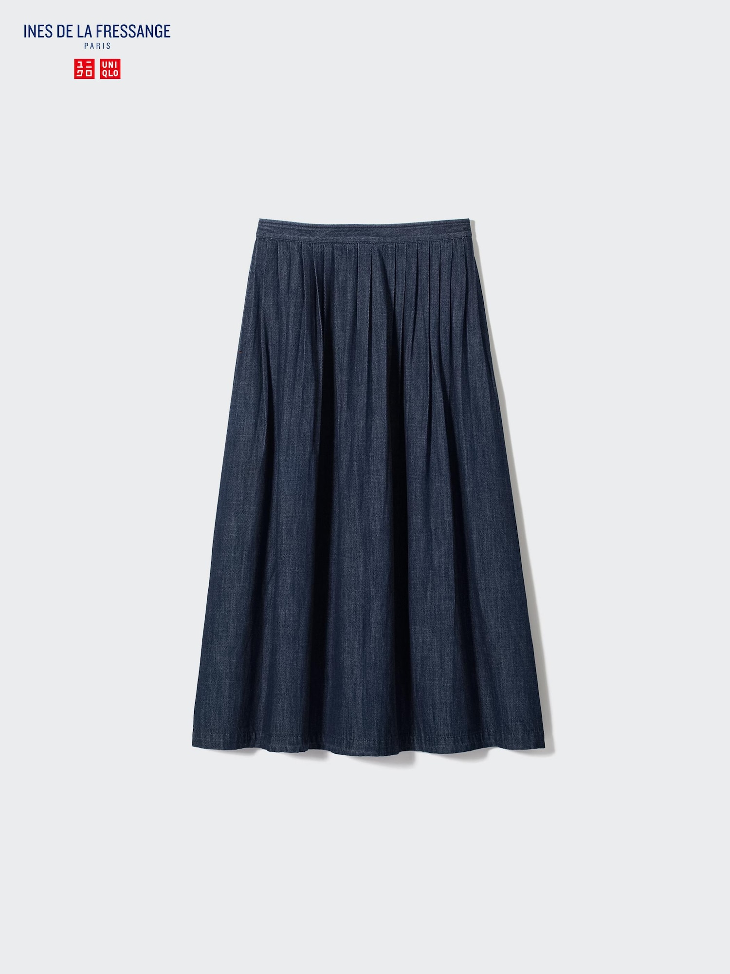 スカート Ines de la fressange Skirts WOMEN'S INES DE LA FRESSANGE DENIM GATHER SKIRT | UNIQLO CA