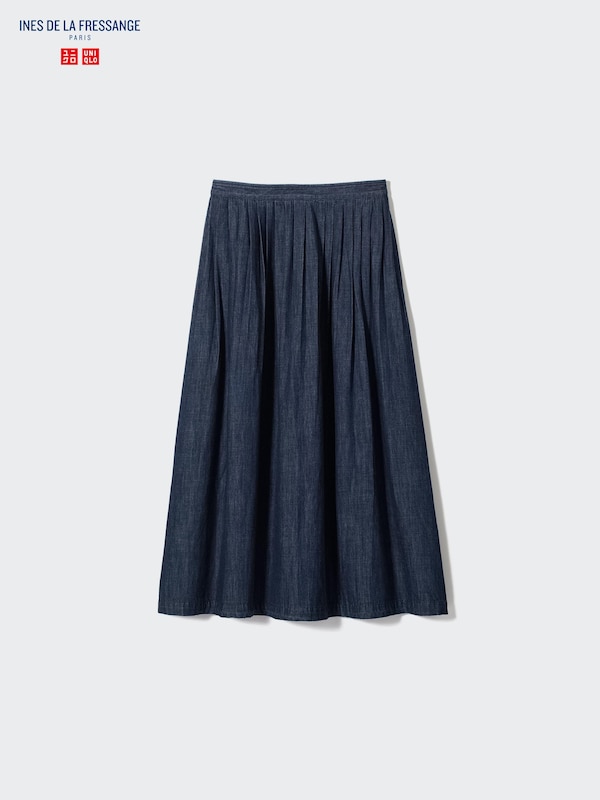 Denim Gather Skirt