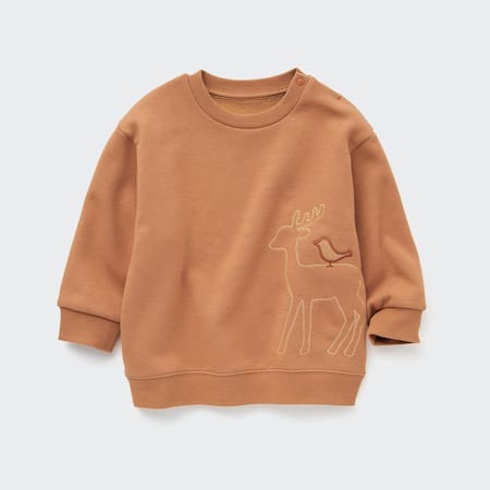 Gemustertes Fleece Sweatshirt