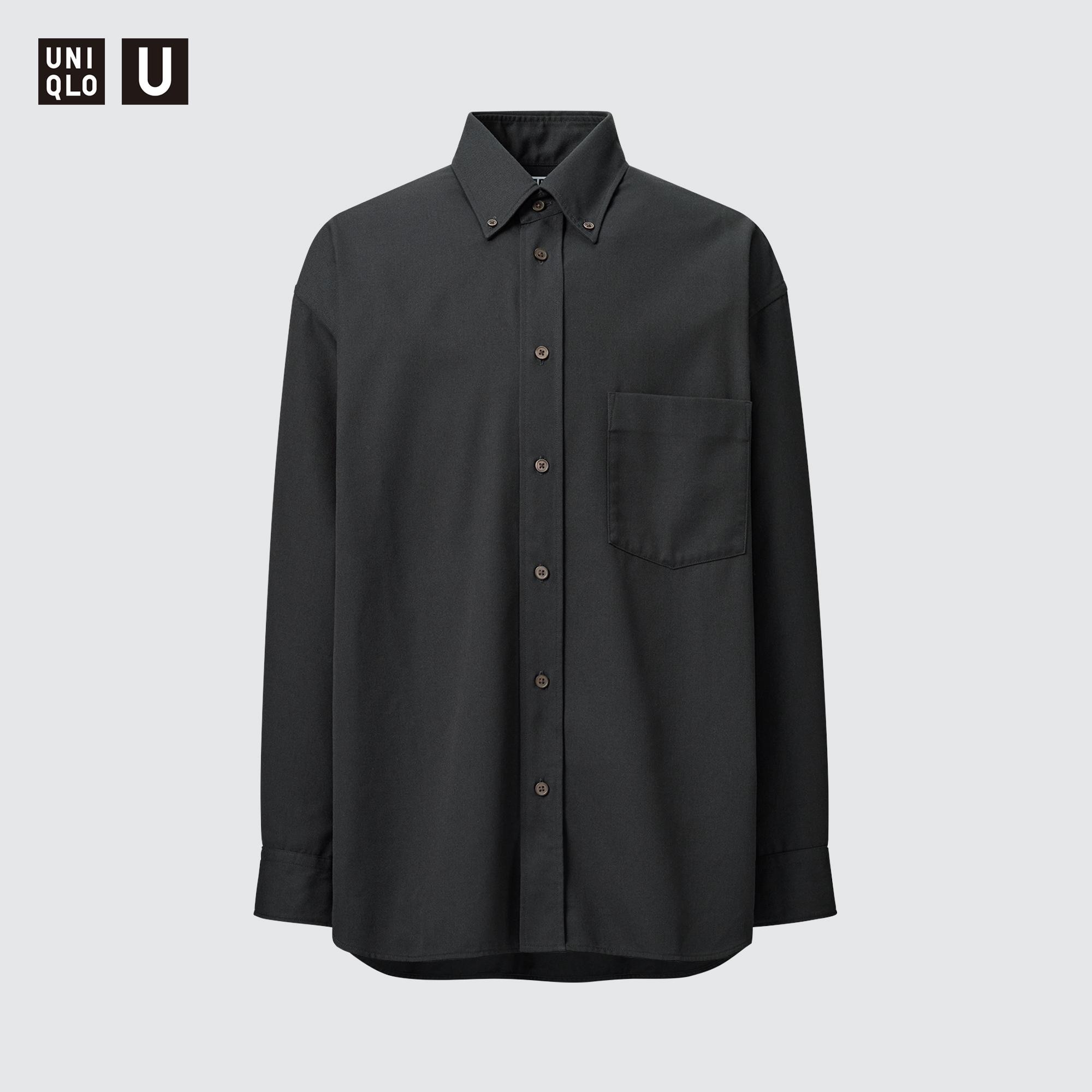 Twill Oversized Long-Sleeve Shirt | UNIQLO US