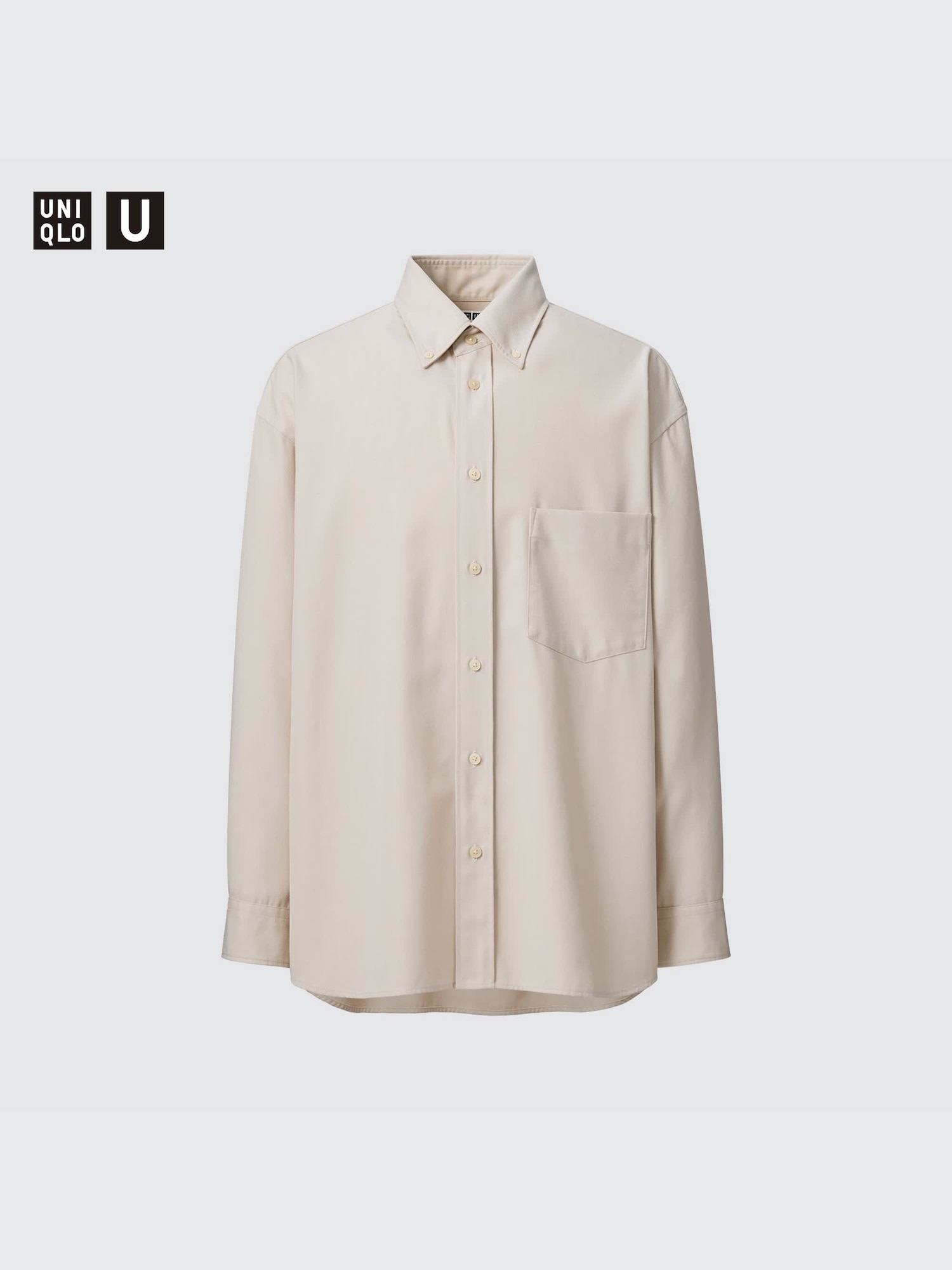 Twill Oversized Long-Sleeve Shirt | UNIQLO US