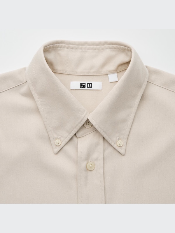Twill Oversized Long-Sleeve Shirt