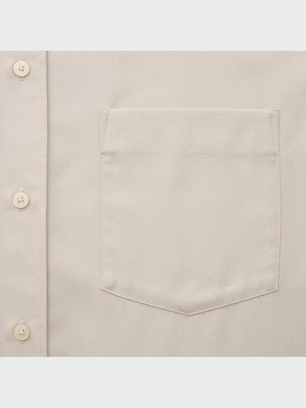 Twill Oversized Long-Sleeve Shirt