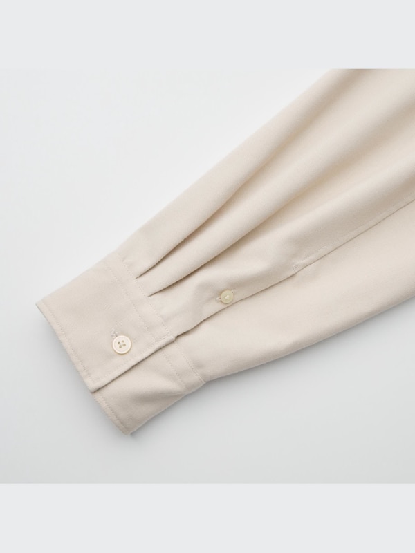 Twill Oversized Long-Sleeve Shirt