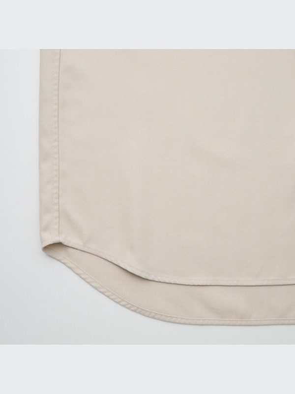 Twill Oversized Long-Sleeve Shirt