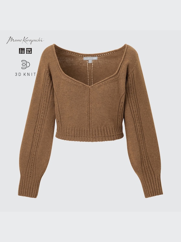 3D Knit Volume Long Sleeve Sweater