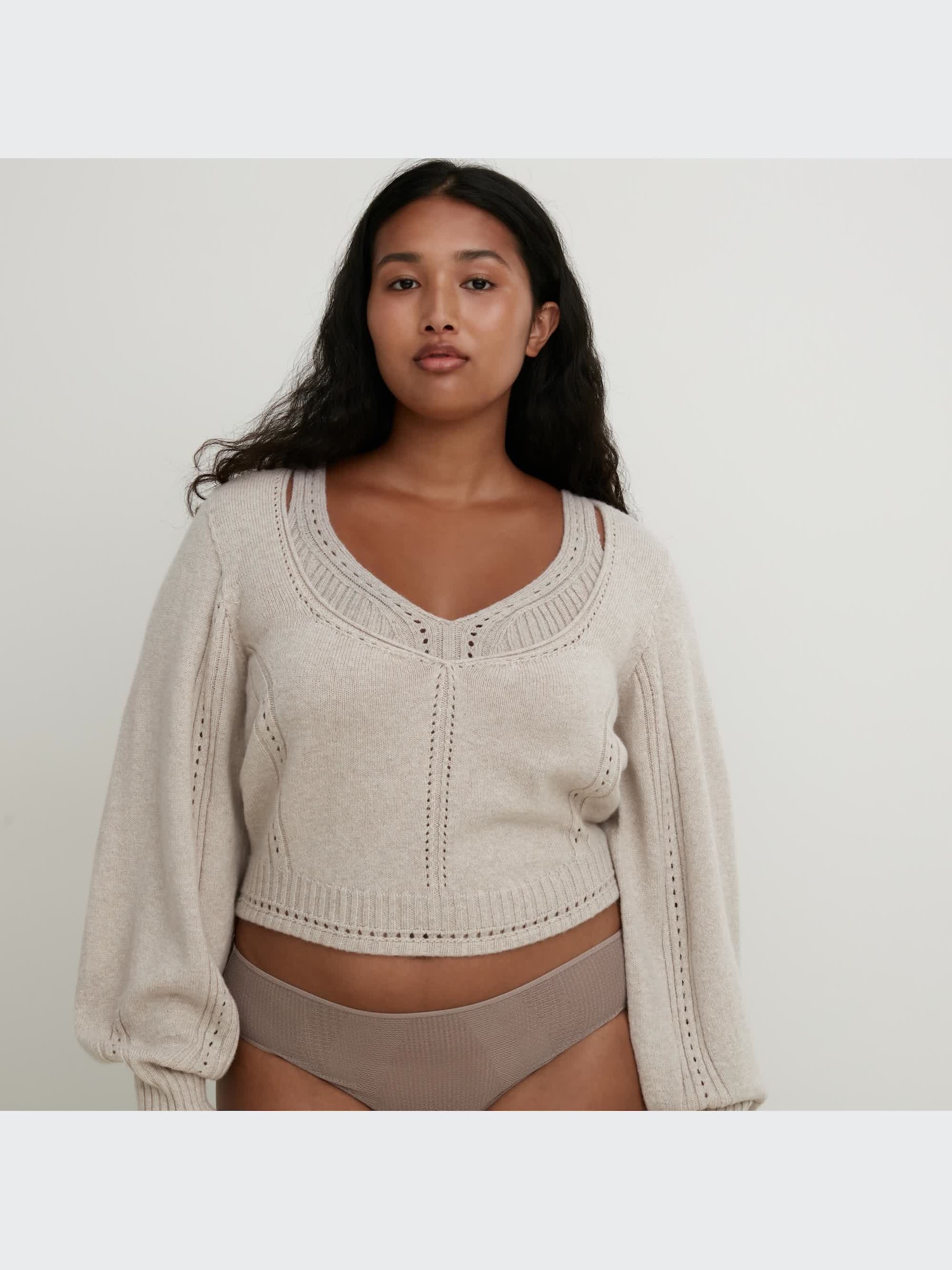3D Knit Ribbed Bra - thumbnail 2