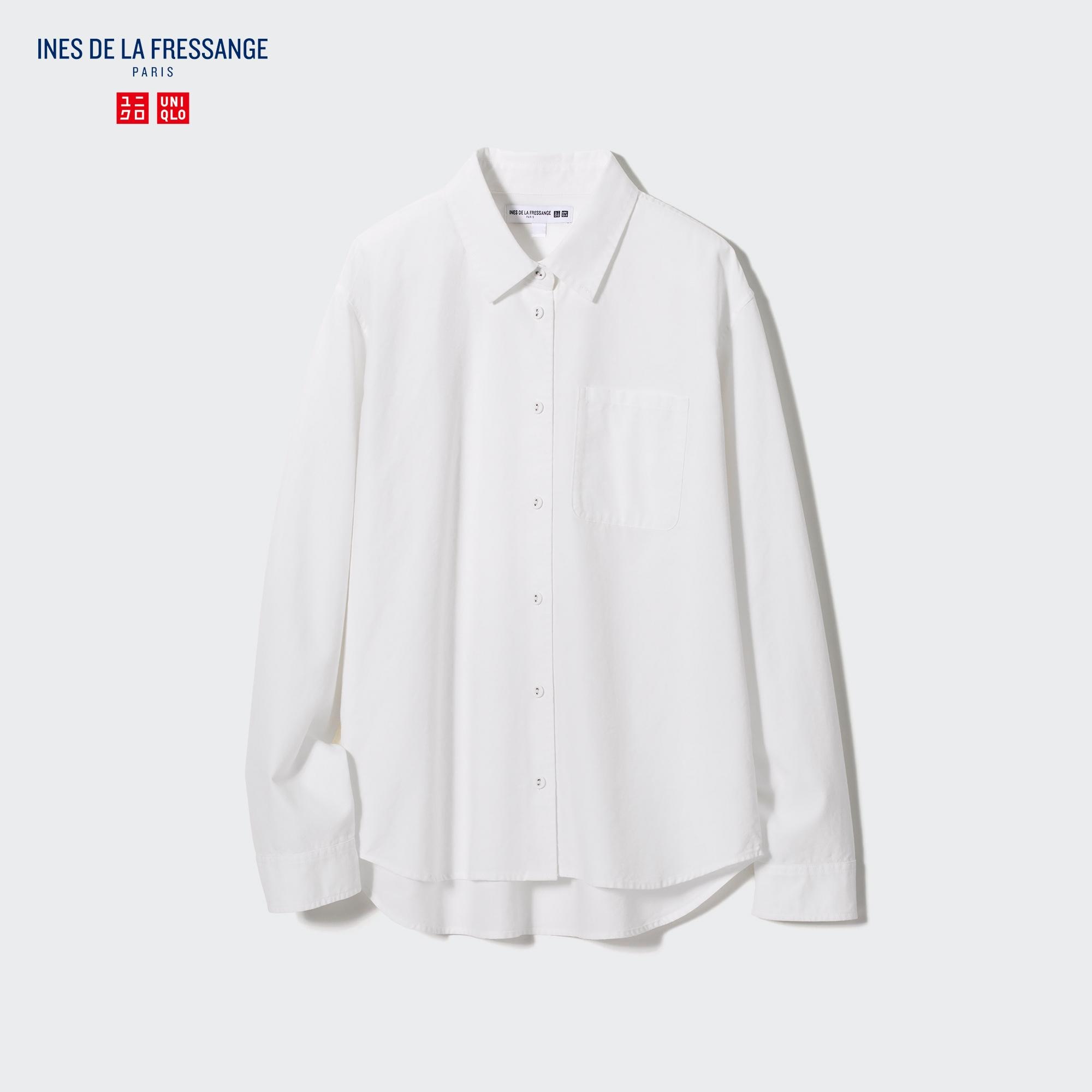 INES DE LA FRESSANGE OXFORD LONG SLEEVE SHIRT