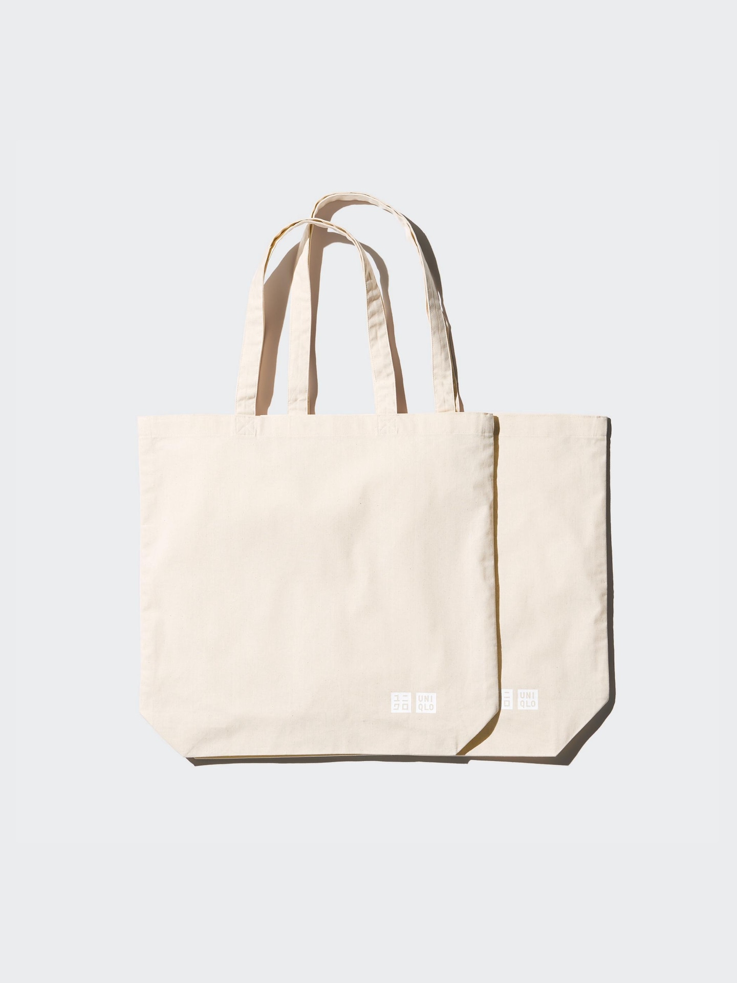 Сумка Uniqlo Cotton Reusable, цвет: Молочный белый — фото 3