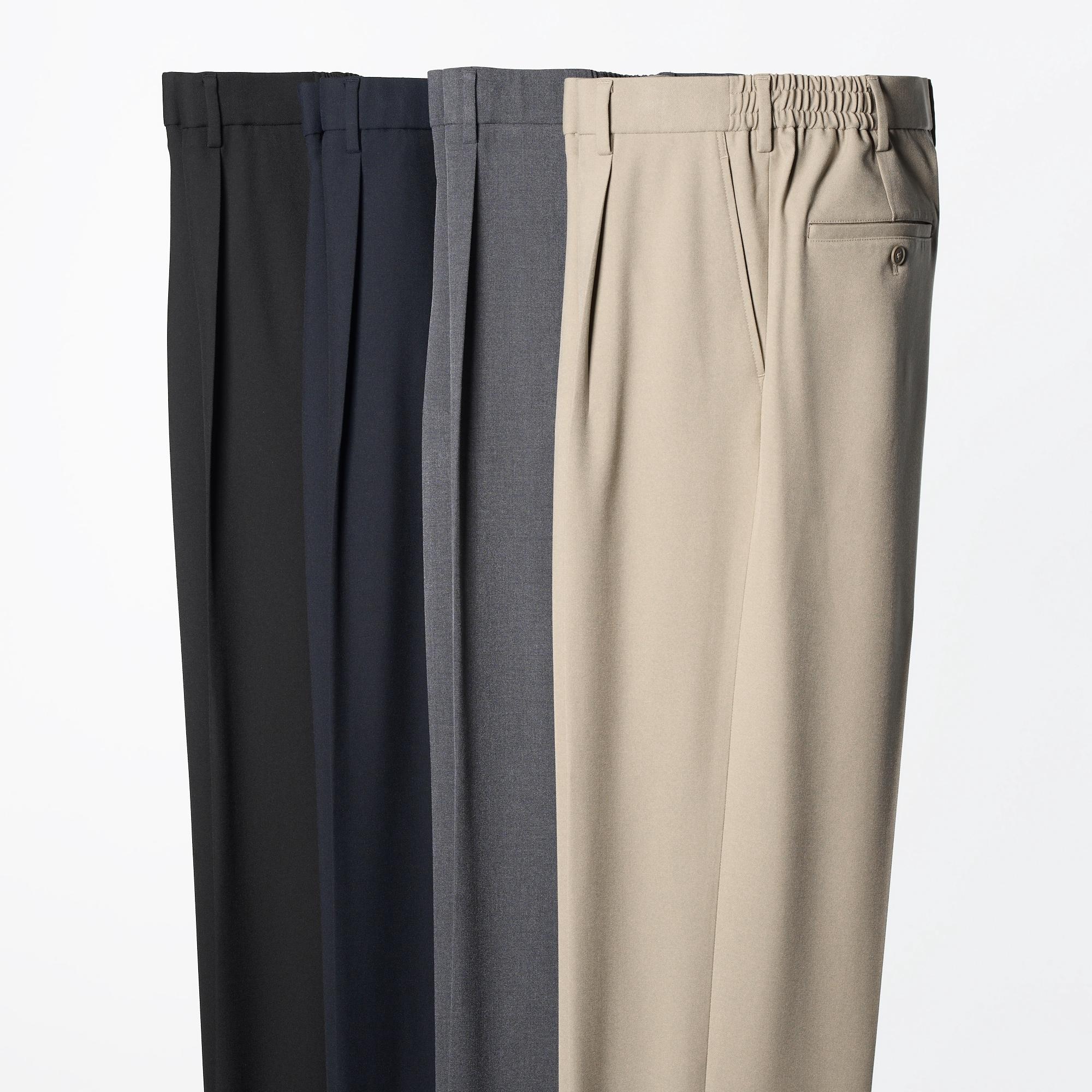 MEN'S PLEATED WIDE PANTS | UNIQLO CA