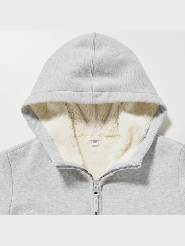 Pile-Lined Sweat Full-Zip Hoodie