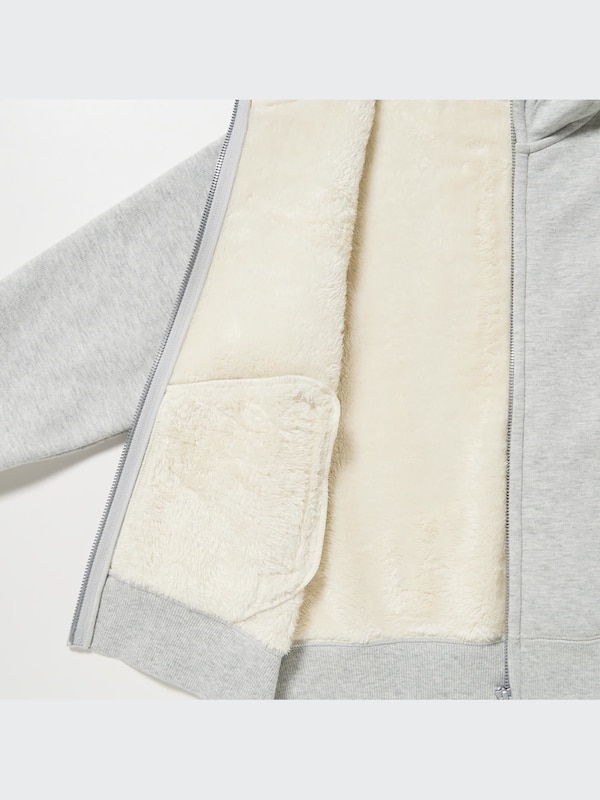 Pile-Lined Sweat Full-Zip Hoodie