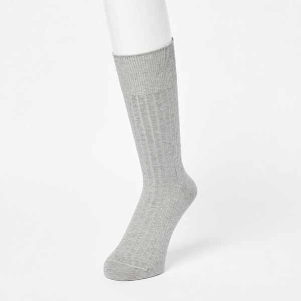 Supima Cotton Wide Ribbed Socks | UNIQLO US