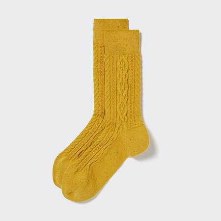 Cable Knit Colour Socks