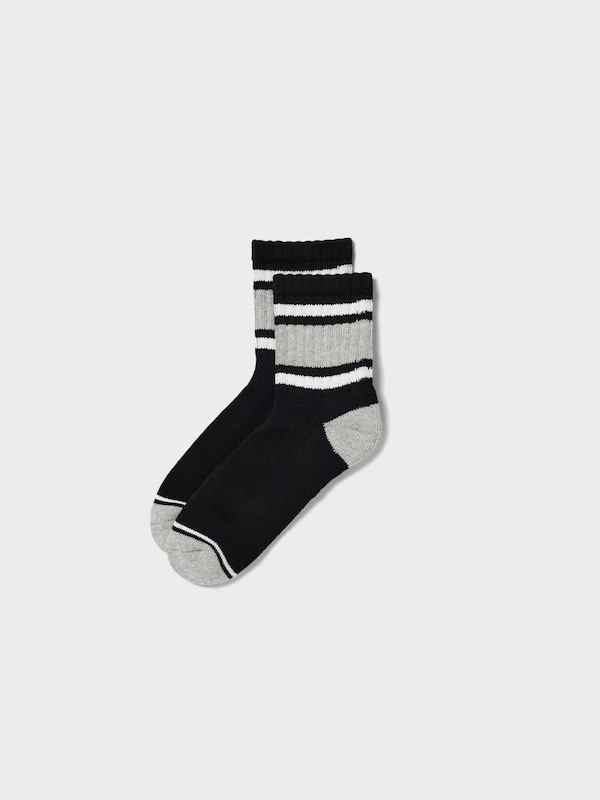 Pattern Lined Half Socks