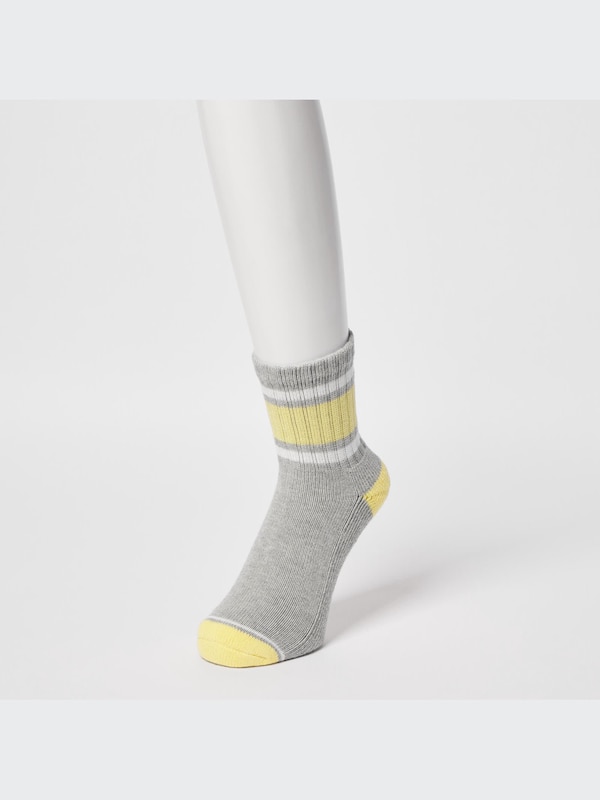 Pattern Lined Half Socks