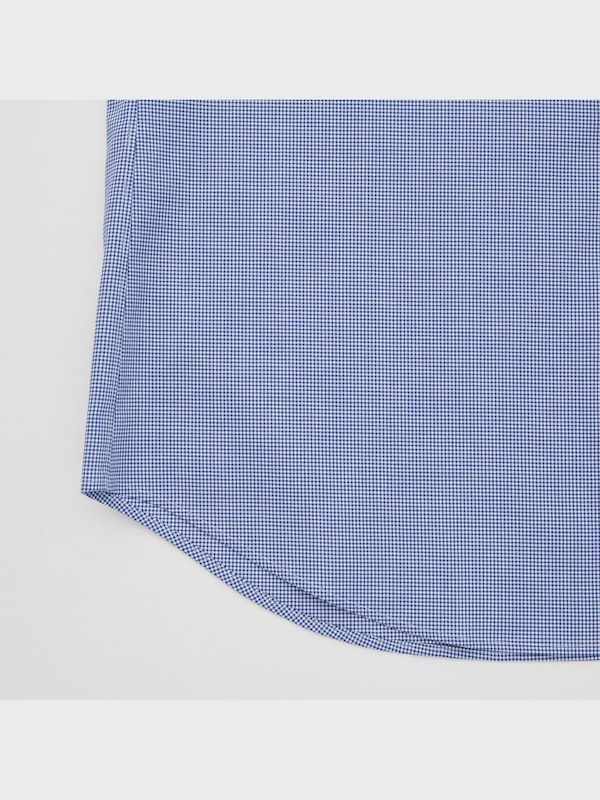 Easy Care Stretch Slim Fit Shirt (Check, Semi-Cutaway Collar)