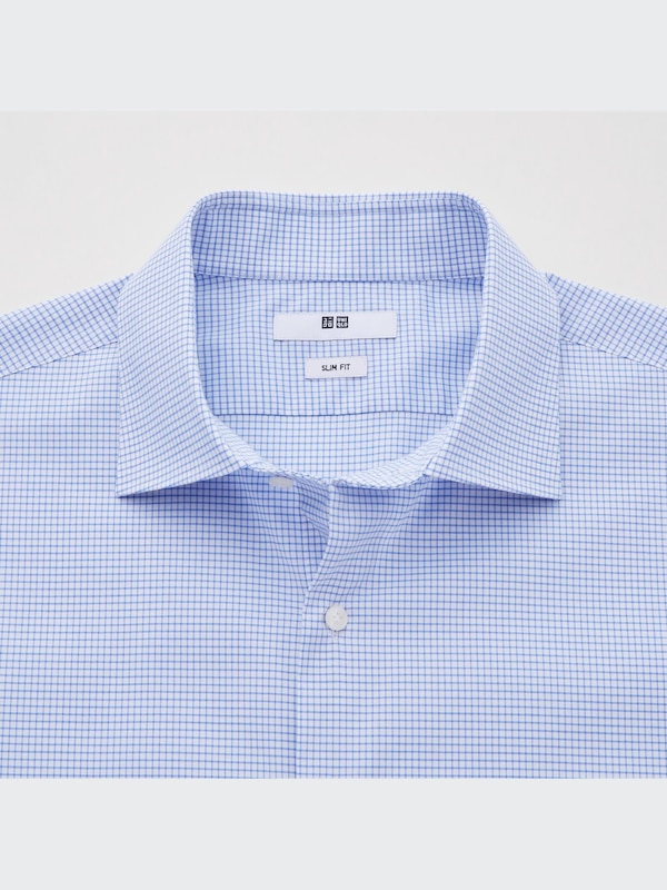 Fine cloth easy care checked SSF L/S shirt C SW N/P