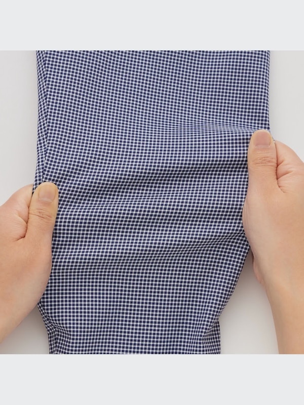 Easy Care Stretch Slim Fit Shirt (Check, Semi-Cutaway Collar)
